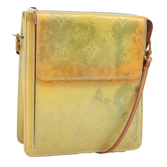 LOUIS VUITTON Monogram Vernis Motto Accessory Pouch Gris M91030 LV Auth 108887 - Picture 1 of 16